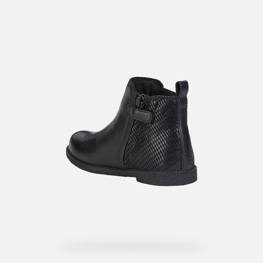 Geox Ankle Boots Black Shawntel - Geox Girls Shoes - LTOPAU453